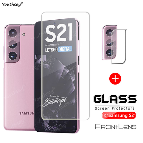 Protector de cristal templado para Samsung Galaxy S21, película protectora de pantalla para teléfono Samsung Galaxy S21 Plus S20 FE ► Foto 1/6