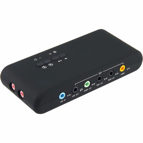 Tarjeta de sonido Usb 7,1, tarjeta de sonido con chip Cmi6206, dispositivo de Audio Usb clase Spec1.0 y Usb Hid clase Spec Salida de 8 canales Dac, 2,0 ► Foto 1/6