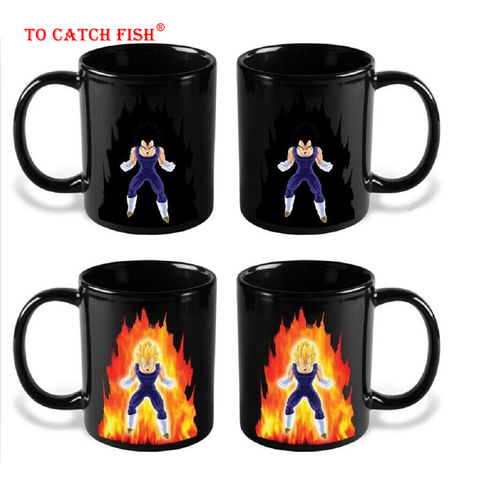 Tazas mágicas creativas para café, Taza de cerámica reactiva sensible al calor, taza de café de 400ml, regalo para beber en oficina ► Foto 1/6