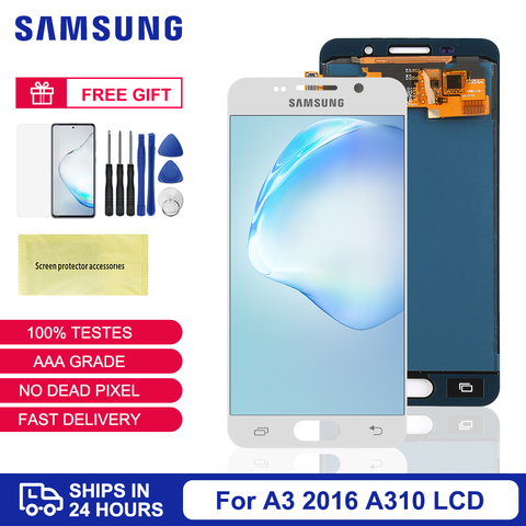Pantalla LCD de 4,7 pulgadas para móvil, montaje de digitalizador táctil TFT para Samsung Galaxy A3 2016, A310, A310F ► Foto 1/6