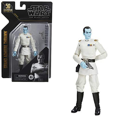 Figura coleccionable de la serie negra de Star Wars Para Niños, juguete a escala de 6 pulgadas del Gran almirante Thrawn ► Foto 1/6