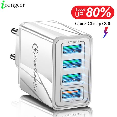 Cargador USB de carga rápida 3,0 QC3.0, adaptador de pared para iPhone XR, Samsung, Xiaomi, Huawei y Tablet ► Foto 1/6