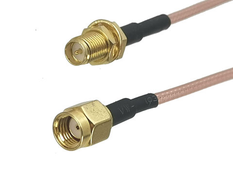 1 Uds RG316 RPSMA mujer macho mamparo a RP-SMA hombre conector Jack puente Coaxial por radiofrecuencia Cable Pigtail para antena de Radio 4 pulgadas ~ 10M ► Foto 1/4