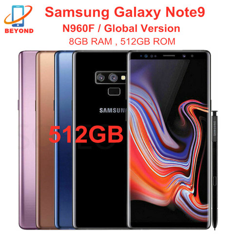 Samsung Galaxy Note9 Nota 9 N960F 512GB ROM teléfono móvil 8GB RAM Octa Core 6,4 