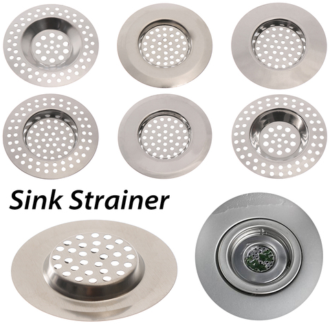 Colador de fregadero de cocina, 2 uds., filtro de desagüe de lavabo de baño con tapón de cubierta de colector de llanta ancha grande ► Foto 1/6