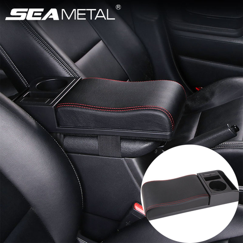 Coche apoyabrazos frontal Interior asiento reposabrazos caja Universal para taza de titular caja de almacenamiento de brazo Resto de automoción productos accesorios ► Foto 1/6