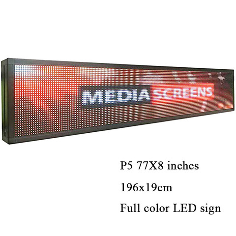 Señal de publicidad LED P5 pantalla a todo Color para exteriores pantalla electrónica x8 de 77 