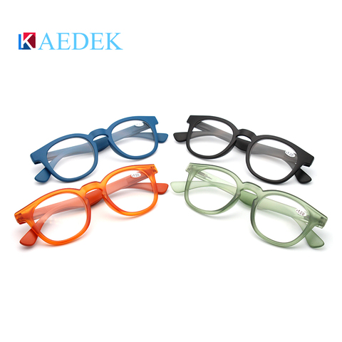 Gafas de lectura redondas KAEDEK 2022 de marca transparente para hombre y mujer, gafas con presbicia de concepto francés flexible ► Foto 1/6