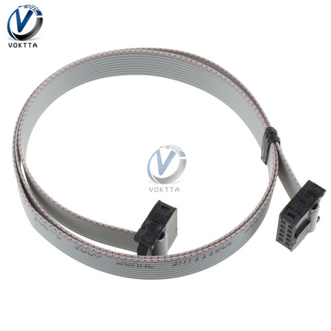 70CM 10 Pin 2,54mm USB ASP ISP JTAG AVR de alambre de 10 P IDC cinta plana Cable de datos conector de 2,54mm ► Foto 1/5