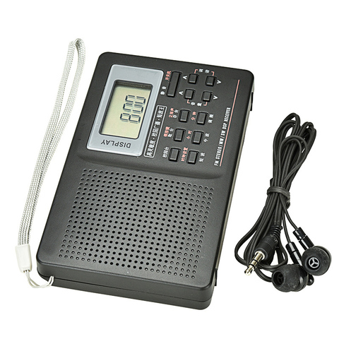 Radio Digital con despertador, función de temporizador de sueño, funciona con batería, Radio Estéreo AM/FM/SW GK99 ► Foto 1/6
