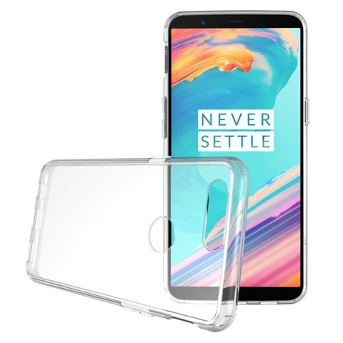 Funda Original de TPU suave para móvil, cubierta fina de silicona para OnePlus 5/5T, borde protector, funda posterior para móvil transparente One Plus 5T ► Foto 1/6