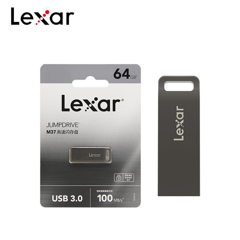 Lexar-unidad Flash USB M37, unidad USB 3,0 de 128GB, 64GB, 32GB, alta velocidad, 100 MB/s, unidad Flash de disco U ► Foto 1/5