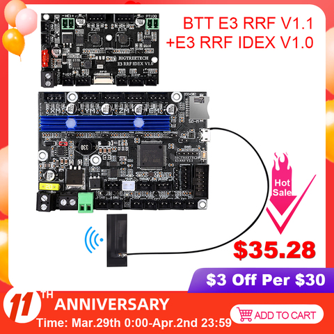 BIGTREETECH-Placa de Control con TMC2209 UART E3 RRF IDEX V1.0, piezas de impresora 3D para Ender 3 PRO V2, actualización SKR V1.4 ► Foto 1/6