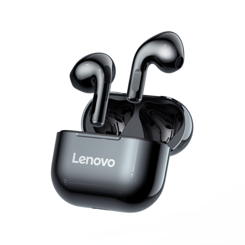 Lenovo-auriculares inalámbricos LP40 TWS con bluetooth 5,0 cascos estéreo HD con micrófono y Control táctil, 300mAh ► Foto 1/6