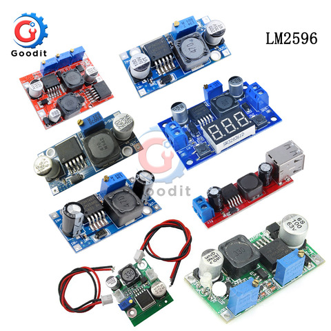 LM2596S LM2596 DC-DC módulo convertidor Buck de fuente de alimentación ajustable de 3,2 V-40V a 1,25 V-35V 2A, módulo regulador de voltaje ► Foto 1/6