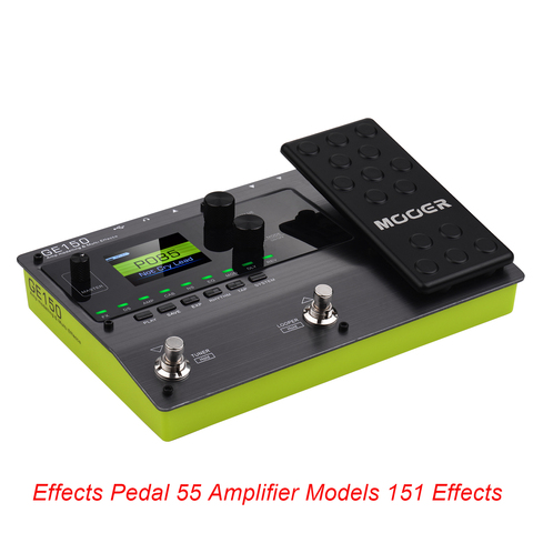 MOOER GE150 Amp de metrónomo y Multi efecto Pedal 55 de los modelos de amplificador 151 efectos 80s Looper 40 tambor ritmos 10 metrónomo ► Foto 1/6