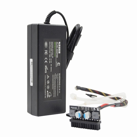 METALFISH-fuente de alimentación para MINI PC y HTPC, fuente de alimentación de 12V CC, 150W, interruptor de salida máxima, DC-DC ATX, Pico PSU, Mini ITX ► Foto 1/6