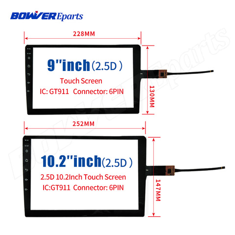 Panel táctil para TEYES CC2 CC2L, Digitalizador de pantalla táctil, sensor de cristal, GPS, Radio, reproductor Multimedia de vídeo, navegación GPS, novedad de 2,5 ► Foto 1/4