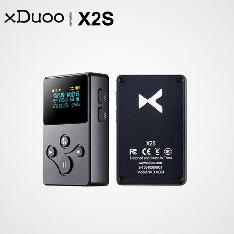 Xduoo-Mini reproductor de música portátil X2S, alta resolución, sin pérdidas, MP3, riel a Riel, Op-Amp, compatible con DSD128, PCM, 24 bits/192K, pantalla OLED ► Foto 1/6