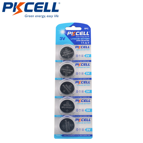5 unids/lote PKCELL CR2325 3V BR2325 ECR2325 CR 2325 batería de litio baterías de botón de la célula ► Foto 1/6