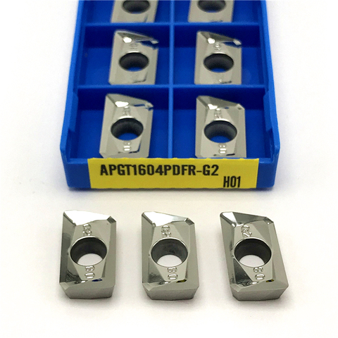 APGT1604 PDFR G2 H01, herramienta de torneado de inserción de molienda de aluminio, herramienta de corte CNC APGT 1604, inserción de torneado de alta calidad ► Foto 1/6