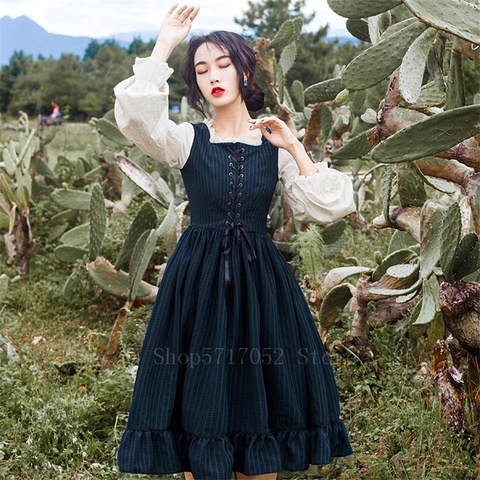 Vestido Medieval de estilo victoriano para mujer, traje largo de estilo Vintage de Francia, renacentista, para Cosplay de princesa, disfraz de Halloween, fiesta de talla grande ► Foto 1/6