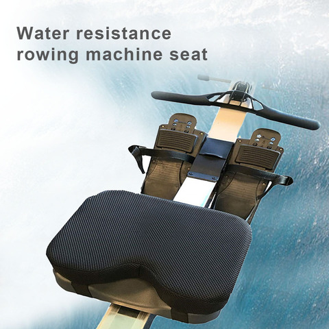 Máquina de remo de resistencia, correas de cojín, parte inferior antideslizante, espuma viscoelástica, cubierta protectora deportiva lavable, cojín de asiento ► Foto 1/6