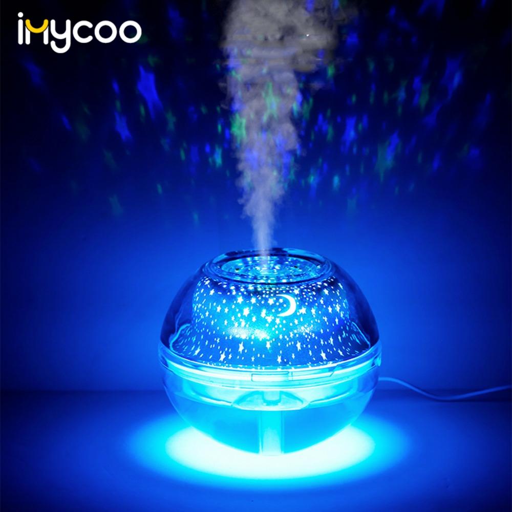 Humidificador de aire con lámpara de Aroma, difusor de Aroma eléctrico ultrasónico de aceites esenciales, minihumidificador de aire USB, nebulizador, 500ML ► Foto 1/6