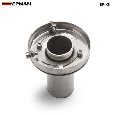 Silenciador de tubo de escape Universal de acero inoxidable para coche, punta redonda, EP-XS, 3,5 