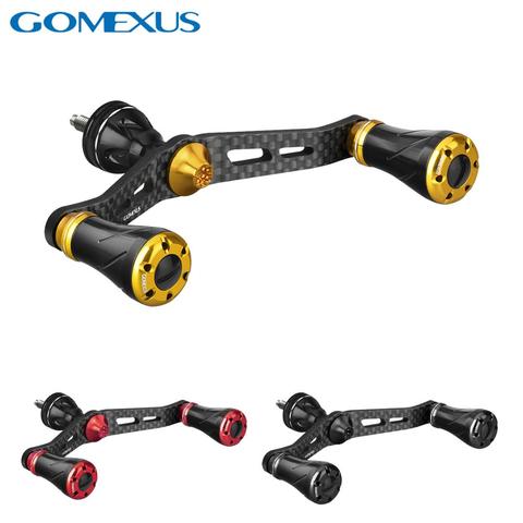 Gomexus Manivela de Carrete Carbono Eging para Shimano Vanford Stradic Twinpower Spinning Reel Double Handle 72mm 98mm ► Foto 1/6