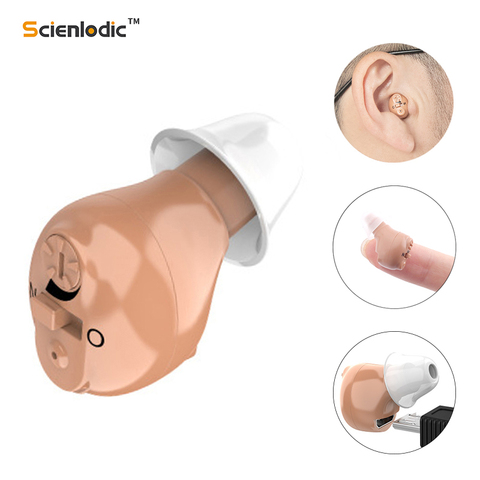 CIC-Audífono Invisible recargable para sordos, Mini audífono para ancianos ► Foto 1/6