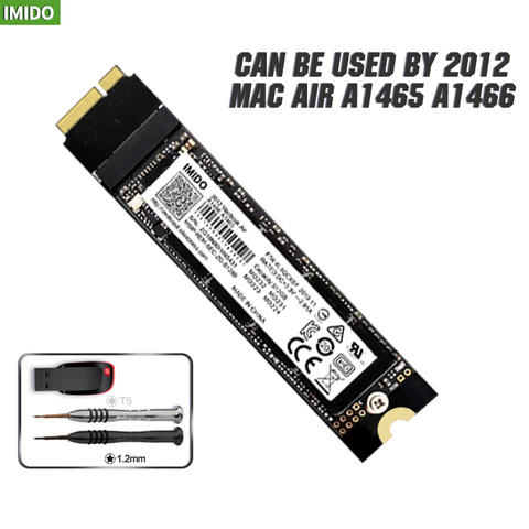 Nueva GB 64GB 128GB 256GB 512GB 1TB 2TB SSD para 2012 Macbook aire A1465 A1466 Md231 Md232 Md223 Md224 de unidad de estado sólido MAC SSD ► Foto 1/6