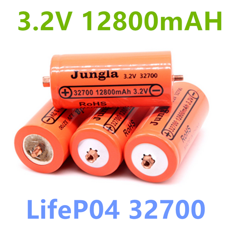 Lifepo4-batería recargable profesional de fosfato de hierro y litio, 32700, 12800mAh, 3,2 V, con tornillo ► Foto 1/6