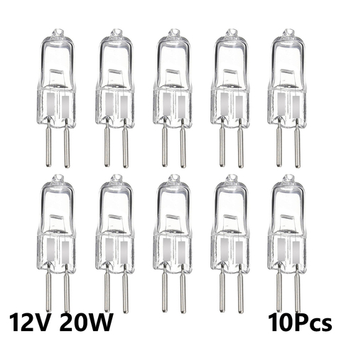 10 piezas 20W Ultra bajo precio bombillas de luz cálida Super brillante claro tipo JC bombilla halógena insertada cuentas de cristal 12V G4 iluminación interior ► Foto 1/6