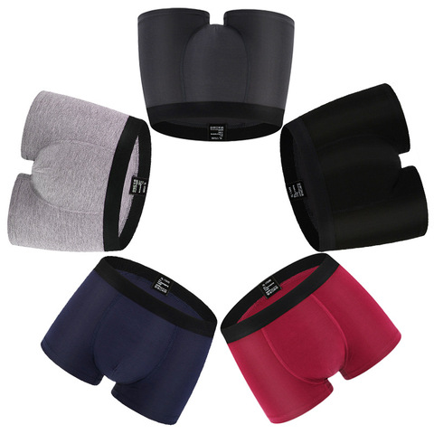 Pack de 4 Calzoncillos hombre slip bóxer de fibra de bambú para hombre ropa interior hombre bragas masculinas transpirables boxer hombre ► Foto 1/6