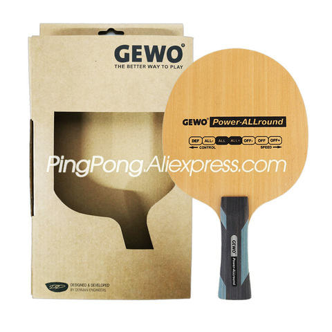 GEWO Power Allround-Pala de tenis de mesa/Pala (ALL & ALL +), madera de 5 capas, Original, GEWO Ping Pong Bat / Paddle ► Foto 1/5