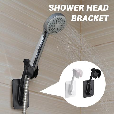 Soporte de cabeza ajustable de ducha autoadhesivo para baño, soporte de fijación para cabezal de ducha, rociador montado en la pared ► Foto 1/6