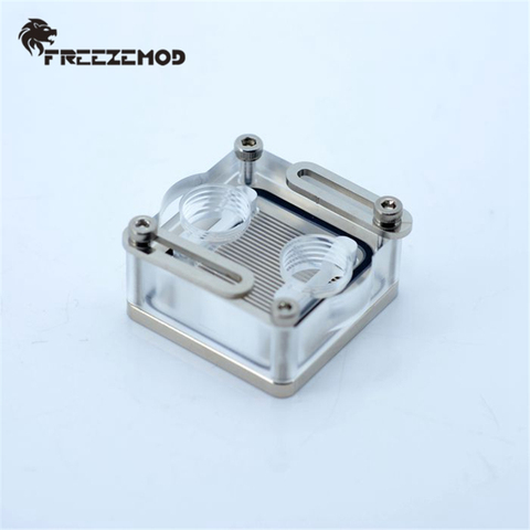 FREEZEMOD-BQ-5285N enfriador de agua para ordenador, bloque de refrigeración de puente norte y sur, transparente y ajustable BQ-5285N ► Foto 1/6