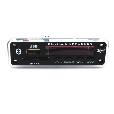 12V 12V del coche de Bluetooth MP3 placa decodificadora WMA Módulo de soporte USB SD AUX FM Radio de Audio WAV FLAC Mono para accesorios de coche ► Foto 1/5