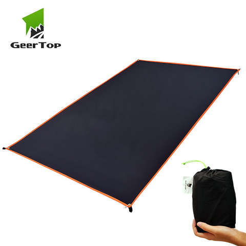 GeerTop ultraligero Camping Tarp impermeable estera de Picnic revestimiento de abrigo de sol multifuncional senderismo tienda de campaña mochila turística ► Foto 1/6