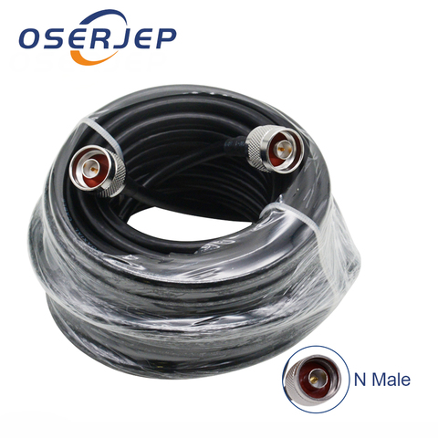 50 Cable Coaxial ohmios 10 metros 50-5 GSM repetidor Cable N-tipo de Cable de antena para repetidor conectar al aire libre/de la antena de interior ► Foto 1/4