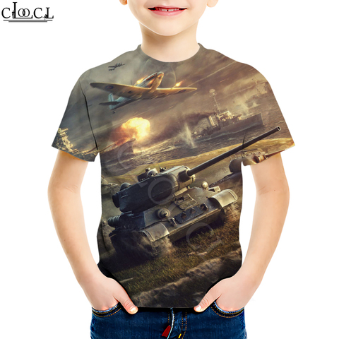 Camiseta de manga corta con estampado 3D de World of Tanks para bebé de 4 a 13  años, ropa para niño y niña, Tops de moda para adolescentes - Historial de  precios