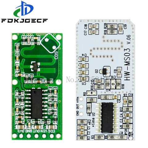 Sensor de Radar de movimiento HW-MS03, 2,4 GHz a 5,8 GHz, interruptor de inducción del cuerpo humano, módulo de Sensor de Radar de microondas para Arduino Diy ► Foto 1/4