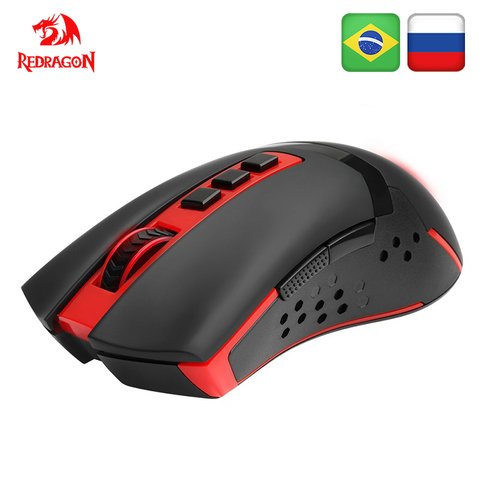 Redragon Blade M692 ratón inalámbrico USB para juegos 4800 DPI 9 botones programable ergonómico para overwatch gamer ratones pc ordenador ► Foto 1/6