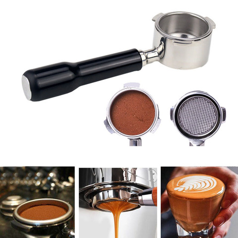 Portafiltro de café sin fondo para cesta de filtro, reemplazo de acero inoxidable, accesorio de la máquina Espresso, 51mm ► Foto 1/6