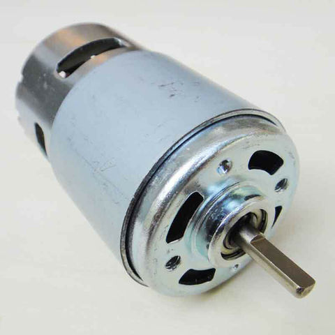 Motor de CC de 12V-24V de alto par, herramientas eléctricas de eje plano D, RS-775, modelo DIY ► Foto 1/4