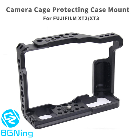 Jaula de cámara de aluminio CNC para Fujifilm X-T3/XT3/XT2/X-T2 DSLR estabilizador de fotografía Rig funda protectora soporte de liberación rápida ► Foto 1/6