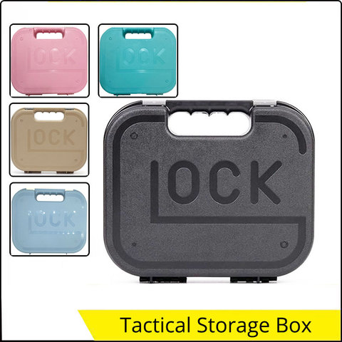 Táctico funda de pistola para pistola GLOCK maleta pistola ABS duro caso para accesorios de caza Airsoft taladro herramienta caja de almacenamiento ► Foto 1/6