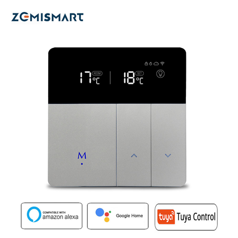 Eléctrica de suelo radiante termostato trabajo con Alexa Google WIFI inteligente de Control de temperatura externa controlador 16A 110 v 240 v ► Foto 1/6