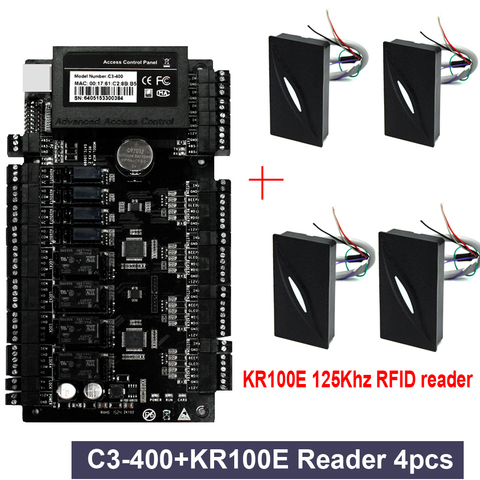 Panel de Control de Acceso de puerta basado en IP, kit de C3-400 KR100E TCP/IP RS485, comunicación avanzada, Control de acceso Wiegand 26 ► Foto 1/6